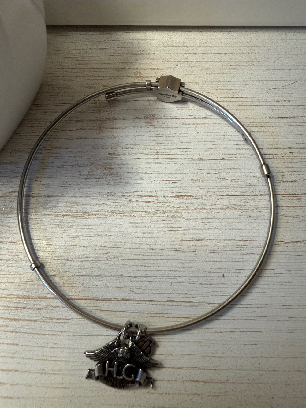 🖤 Harley-Davidson Cable HOG Charm Bracelet